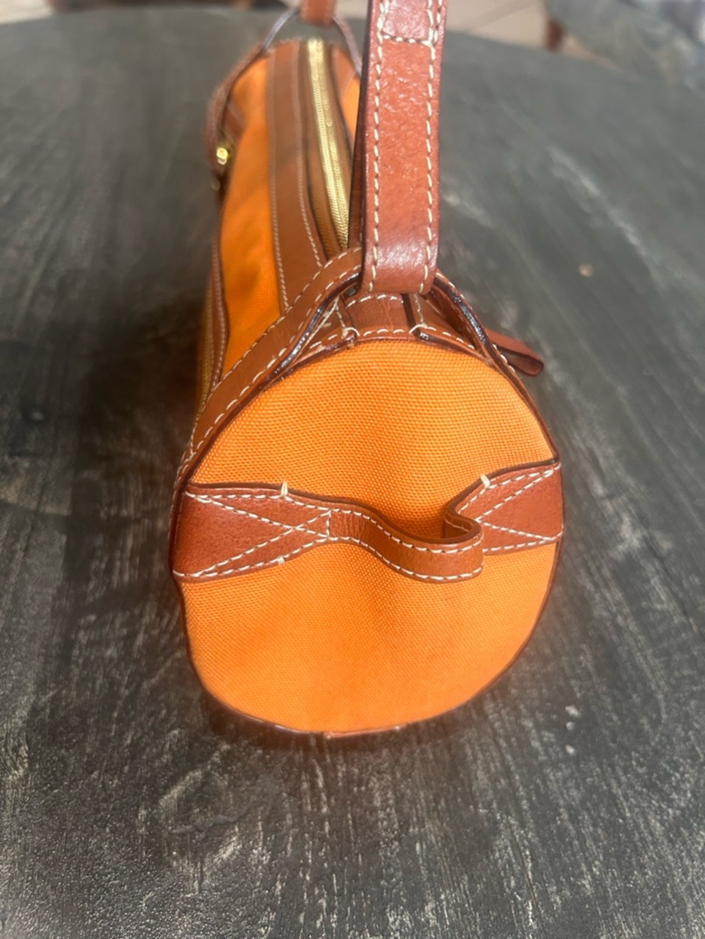Kate Spade Vintage New York Y2K Kelly Orange Barrel Bag - LIKE NEW NO CALL OUTS - Picture 6 of 8